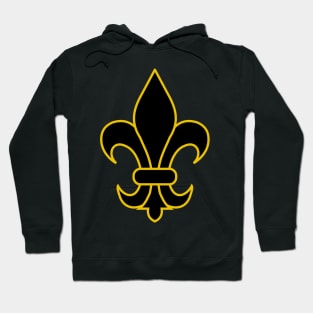 Fleur de lis (black and gold) Hoodie